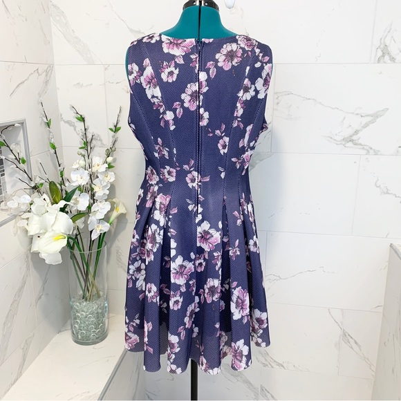 Torrid Skater Dress Purple Floral Sleeveless 16 - Picture 10 of 16